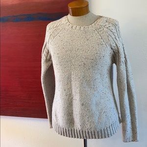 Prana Rainbow speckled cable knit sweatshirt